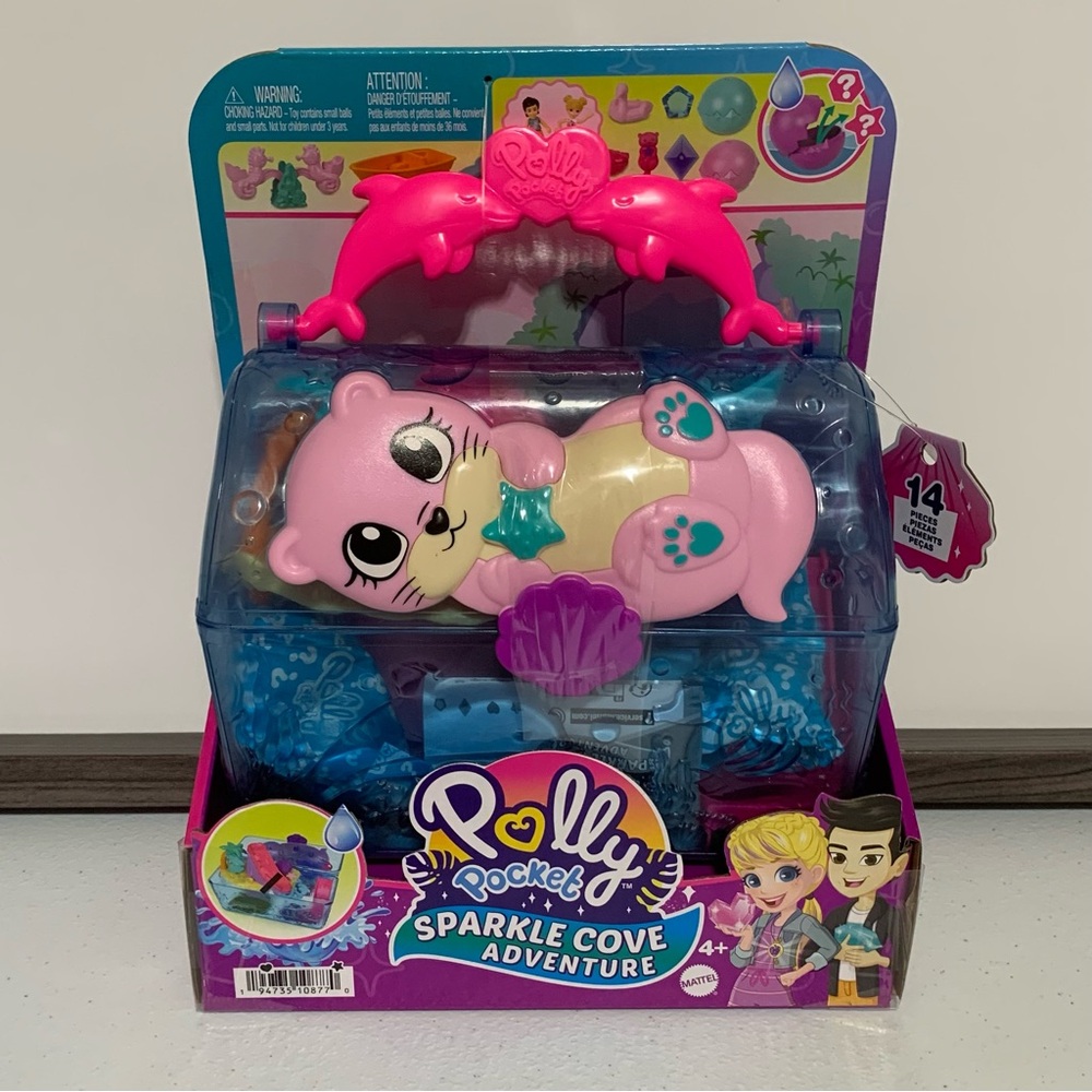 Polly Pocket™ Sparkle Cove Adventure Island Treasure Chest Playset-New